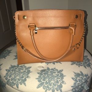 Tan Leather Tote Bag